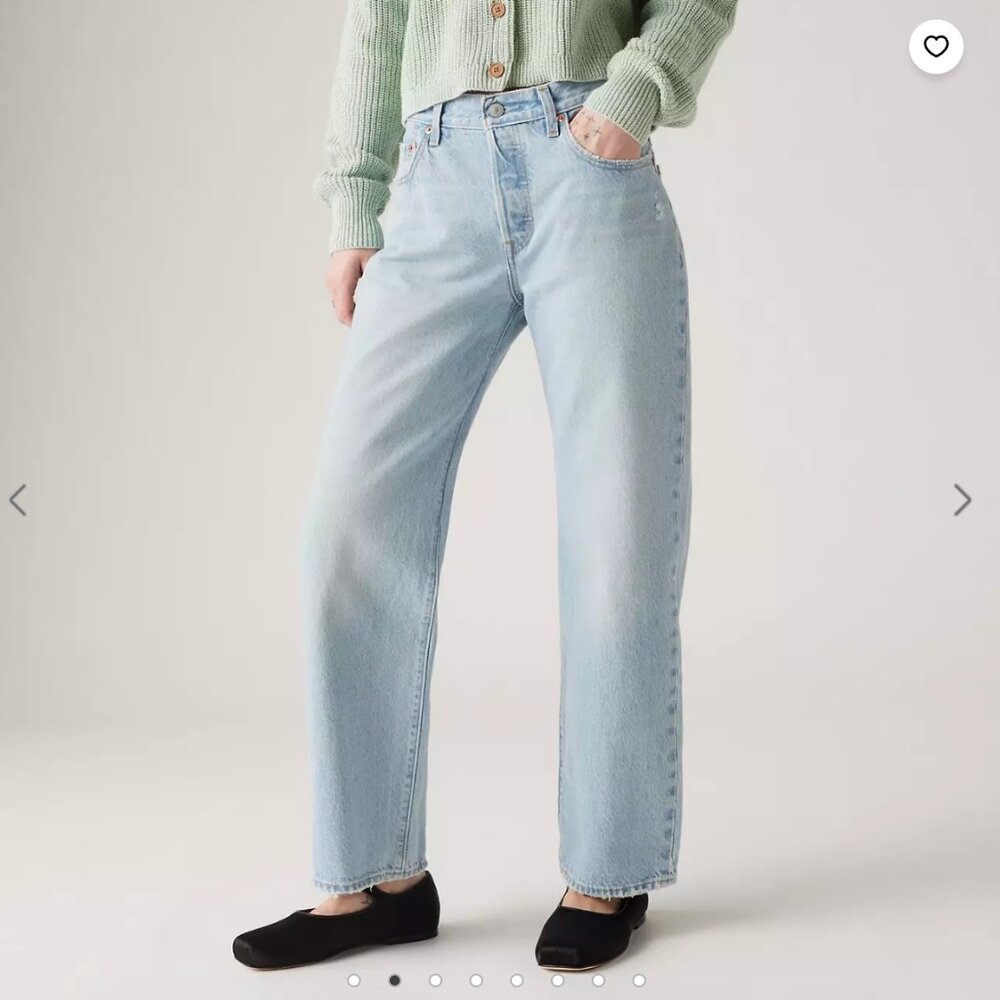 Levi's 501 '90s Ankle Women's Jeans - By Your Side - Light Wash - 30w x 27l - Picture 1 of 7